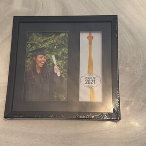 Black Graduation Photo Frame with Tassel Holder
